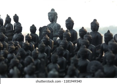 Black Buddha Statue Nalanda Mahavihara Rajgir Magadha, India