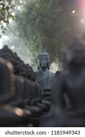 Black Buddha Statue Nalanda Mahavihara Rajgir Magadha, India