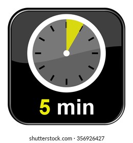 button timer minute showing minutes shutterstock vectors