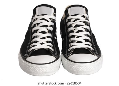 Sneakers Front View Images, Stock 
