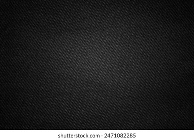 Black canvas texture, shaded black cotton drill fabric texture as background - Powered by Shutterstock