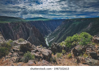 Black Canyon with River and Valley View