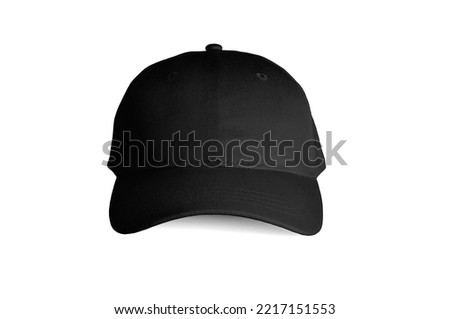 Black Cap Front View Isolated