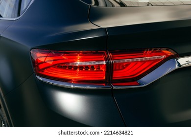 Black Car Headlight Close Up, Beautiful Car Design