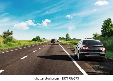 Black Car On Asphalt Road