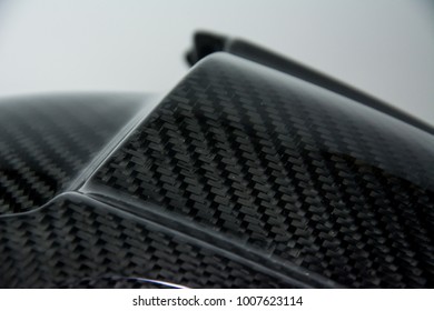 Black Carbon Fiber Composite Product Close Up View