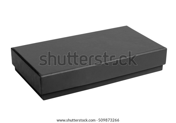 Black Cardboard Box Isolated On White Stock Photo (Edit Now) 509873266
