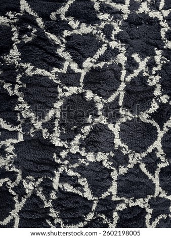 Black carpet with pattern in the mosque