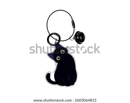 Black Cat Charm with Jingle Bell, A Cute and Quirky Accessory