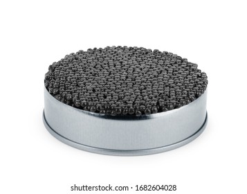 Black Caviar Isolated On White Background