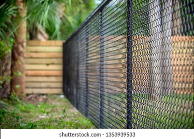 Black Chain Link Fence