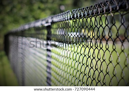 Black Chainlink Fence 1