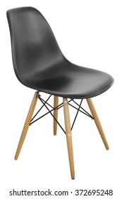 Black Chair, Isolated On A White Background