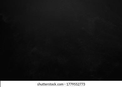 Black Chalk Board Texture Background For School Or Educational Theme / Concept Design.