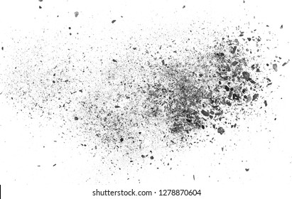Black Charcoal Dust Gunpowder Explosion Texture Stock Photo 1278870604 ...