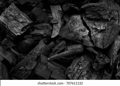 Black Charcoal Texture Background.selective Focus