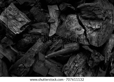 Black charcoal texture background.selective focus