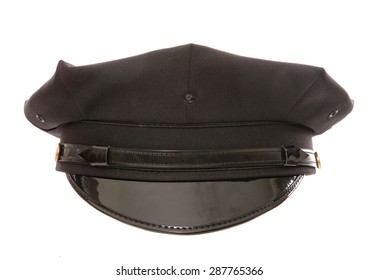 leather chauffeur hat