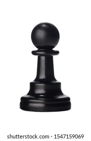 Black Chess Piece Isolated On White Background