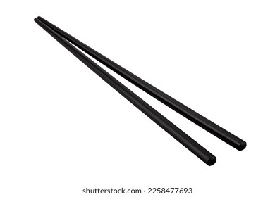 Black chopsticks isolated on white background - Powered by Shutterstock