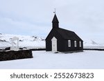 Black Church (1847), Budir, Snaefellsnes, Vesturland, West Iceland, Iceland