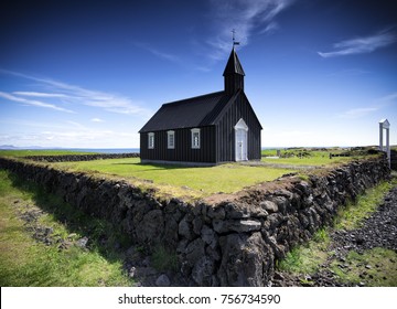 Black Church In Iceland