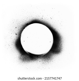 Black Circle Sprayed Ink Stock Photo 2157741747 | Shutterstock