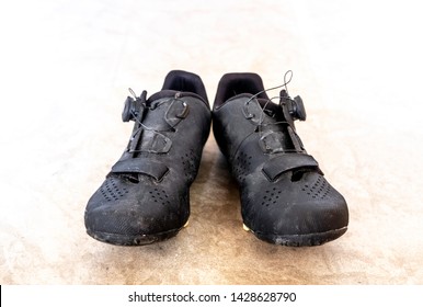 Black Clipless Road Bike Shoes