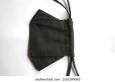 Black Cloth Mask, Mouth And Nose Mask