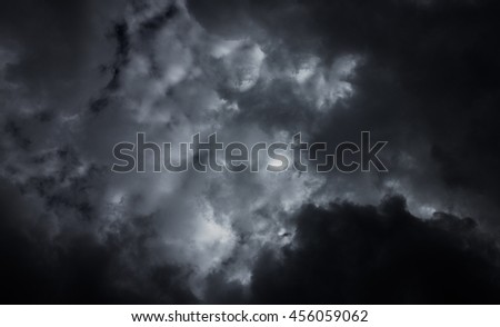 Black cloud background.