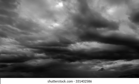 The Black Cloud In Black And White