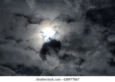 Black Clouds Covered Sun Stock Photo 638977867 | Shutterstock