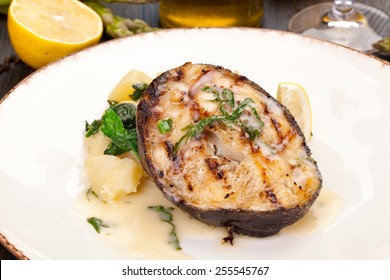 Black Cod Steak With Potatoes