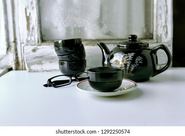 Black Coffee  on white background