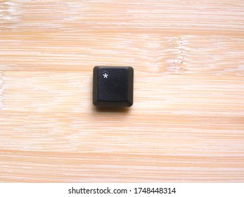 Black Color Asterisk Key Of Computer Keyboard