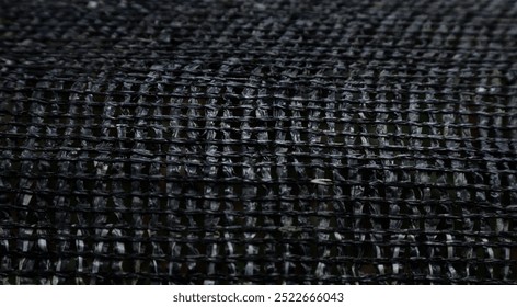 Black color Plastic Rope mesh background  - Powered by Shutterstock