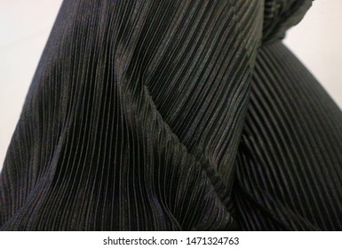 Black Color Pleat Fabric Style Textile Stock Photo 1471324763 ...