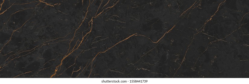 Black Colored Marble Texture Background, Rustic Marble With Brown Curly Veins, It Can Be Used For Interior-exterior Home Decoration And Ceramic Tile Surface.