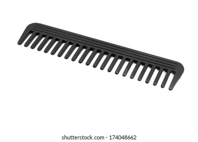 Black Comb Isolated On White Background Stock Photo 174048662 ...
