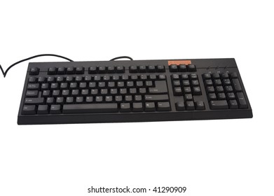 Black computer keyboard