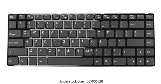 Black Computer Keyboard Black Slim Buttons Stock Photo 385936828 ...