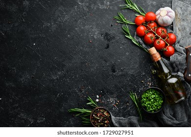 Herbs Spices Cooking On Stone Table Stock Photo 463419116 | Shutterstock