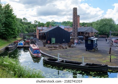 Black Copuntry Living Museum.UK June 2022. Castle Fields Boat Dock,dudley Canal.