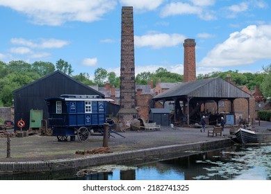 Black Copuntry Living Museum.UK June 2022. Castle Fields Boat Dock,dudley Canal.