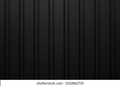 Black Corrugated Metal Sheet Texture Surface Stock Photo (Edit Now ...