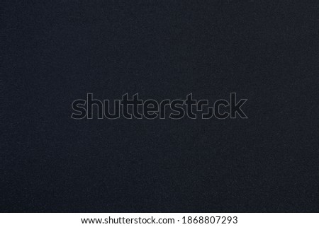 Black cotton, polyamide and elastane knitted fabric texture swatch