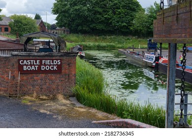 Black country living museum,UK,June 2022 Castle fields boat dock