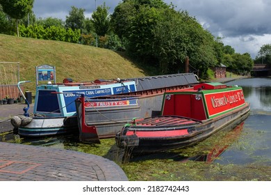 Black Country Living Museum,UK,June 2022,Types Of Old Working Barges On The Dudley Canal