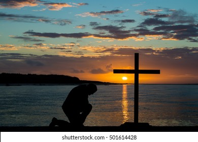Man Praying On Knees Images, Stock Photos & Vectors | Shutterstock