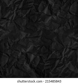 Black Crumpled Paper